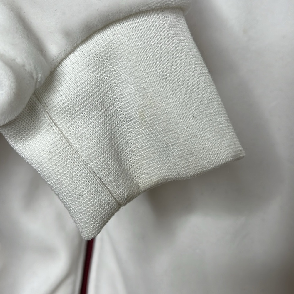Nike White Velour Zip Tracksuit Jacket Women Size M Blemish - Picture 4 of 7